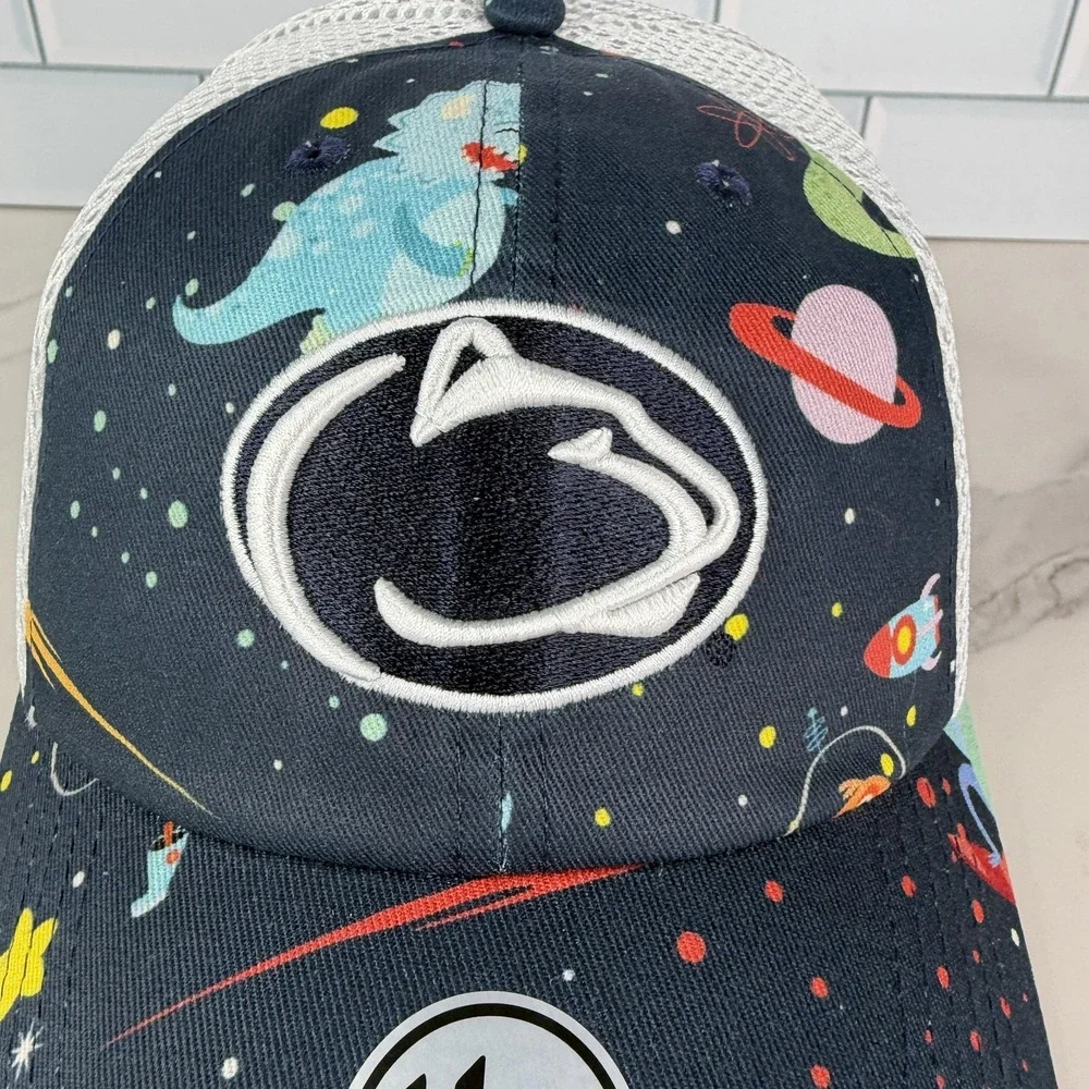 Penn State Nittany Lions Hat Cap Snap Back Youth Navy 47‎ Clean Up Trucker